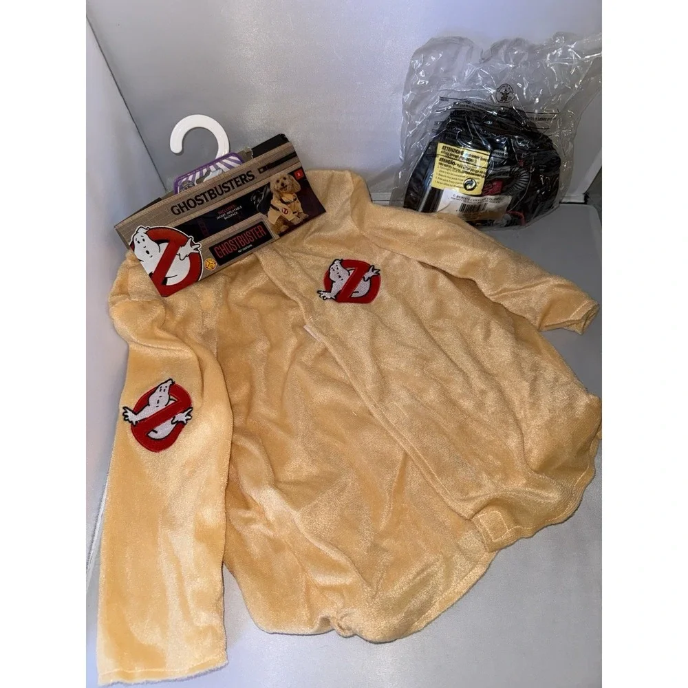 NEW Rubies Ghostbusters Pet Dog Cat Halloween Costume Jacket & Backpack XL